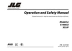 JLG X1000AJ X33JP Compact Crawler Boom Maintenance Operation Operators Manual