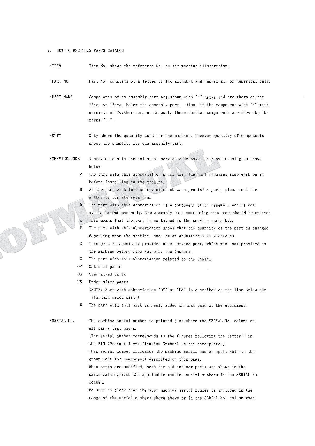 HITACHI EX75UR-3 Excavator Parts Catalog Manual SN 010001-