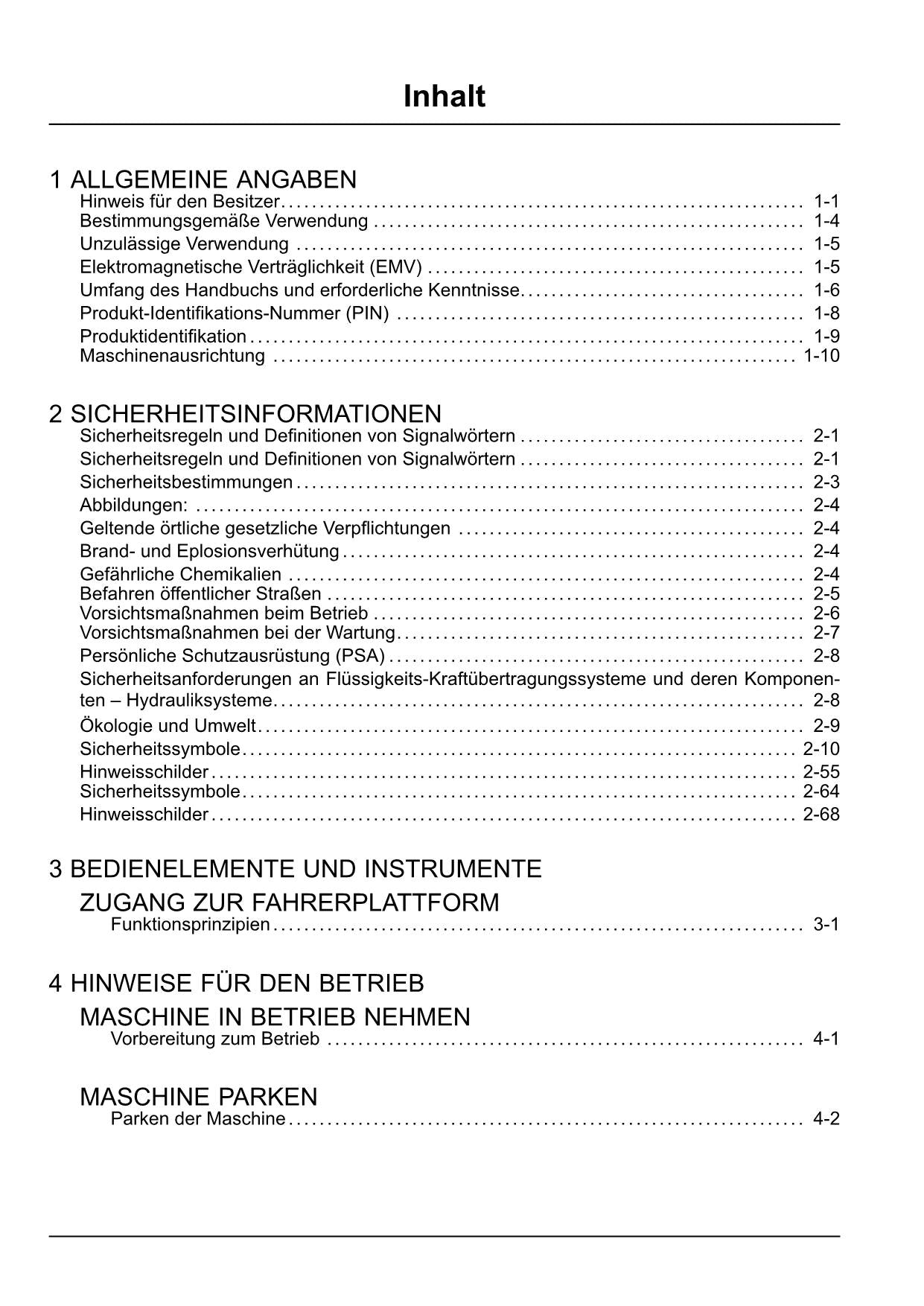 New Holland 450SFI 600SFI 750SFI 900SFI Schneidwerk Betriebsanleitung