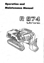 Liebherr R974 Litronic Excavator Operators manual serial 242-.344; 297-.344