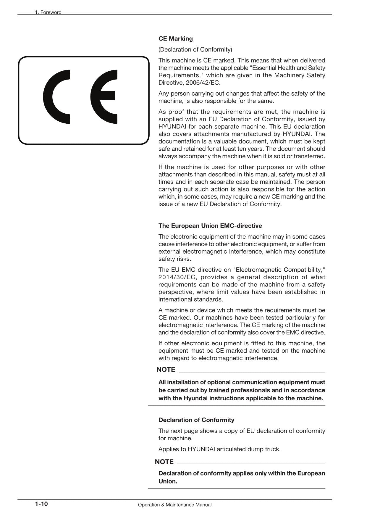 Hyundai HA30 HA30A HA45 HA45A DUMP TRUCKS Operators Maintenance Manual