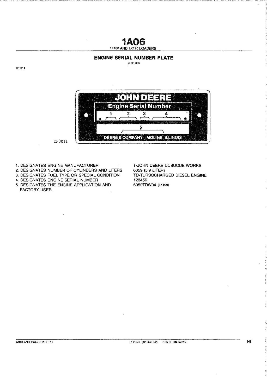 Hitachi LX100-2 LX120-2 Export Wheel Loader Parts Catalog Manual SN 02101-up