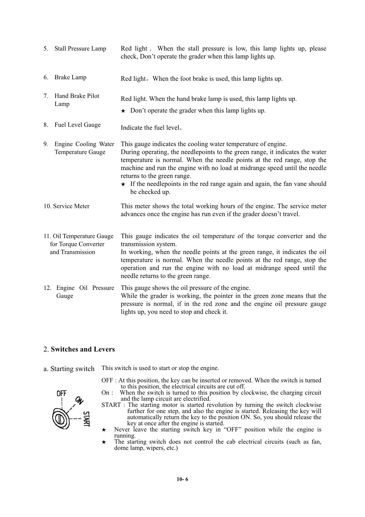 Hyundai HG130 MOTOR GRADER Operators Maintenance Manual
