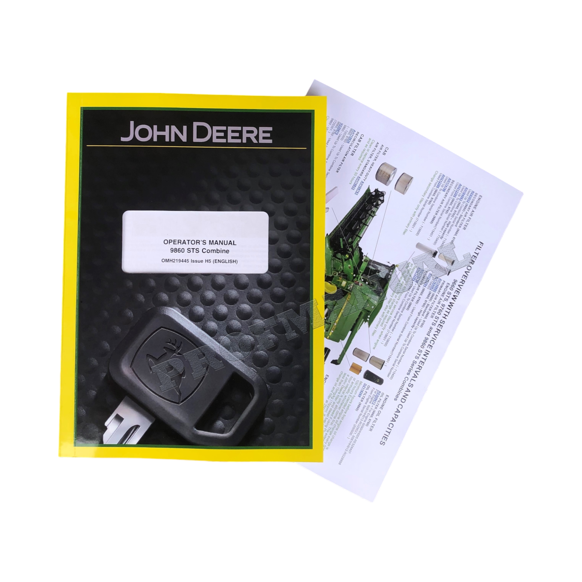 MANUAL DEL OPERADOR DE LA COSECHADORA JOHN DEERE 9860 STS + ¡EXTRA! OMH219445 