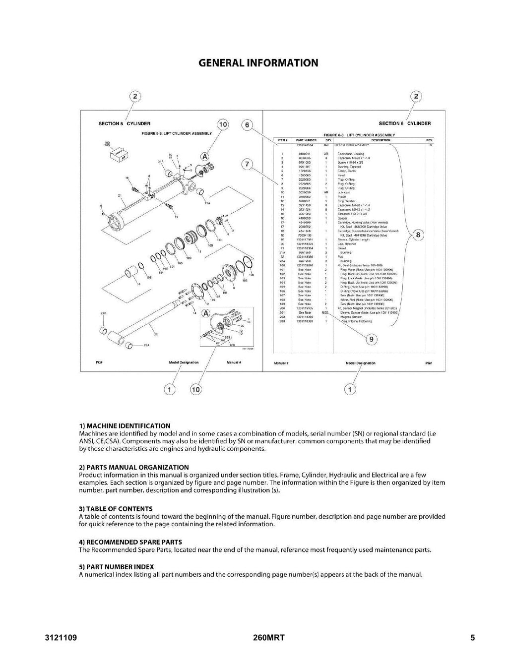 JLG 260MRT Scissor Lift Parts Catalog Manual 0200000100-0200269758