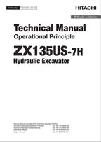 HITACHI ZAXIS ZX135US-7H Excavator Operational Principle Technical Manual