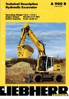 Liebherr A908 B Excavator  Operators manual