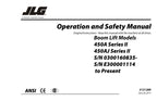 JLG 450A Series II 450AJ Series II Boom Lift Operators Manual