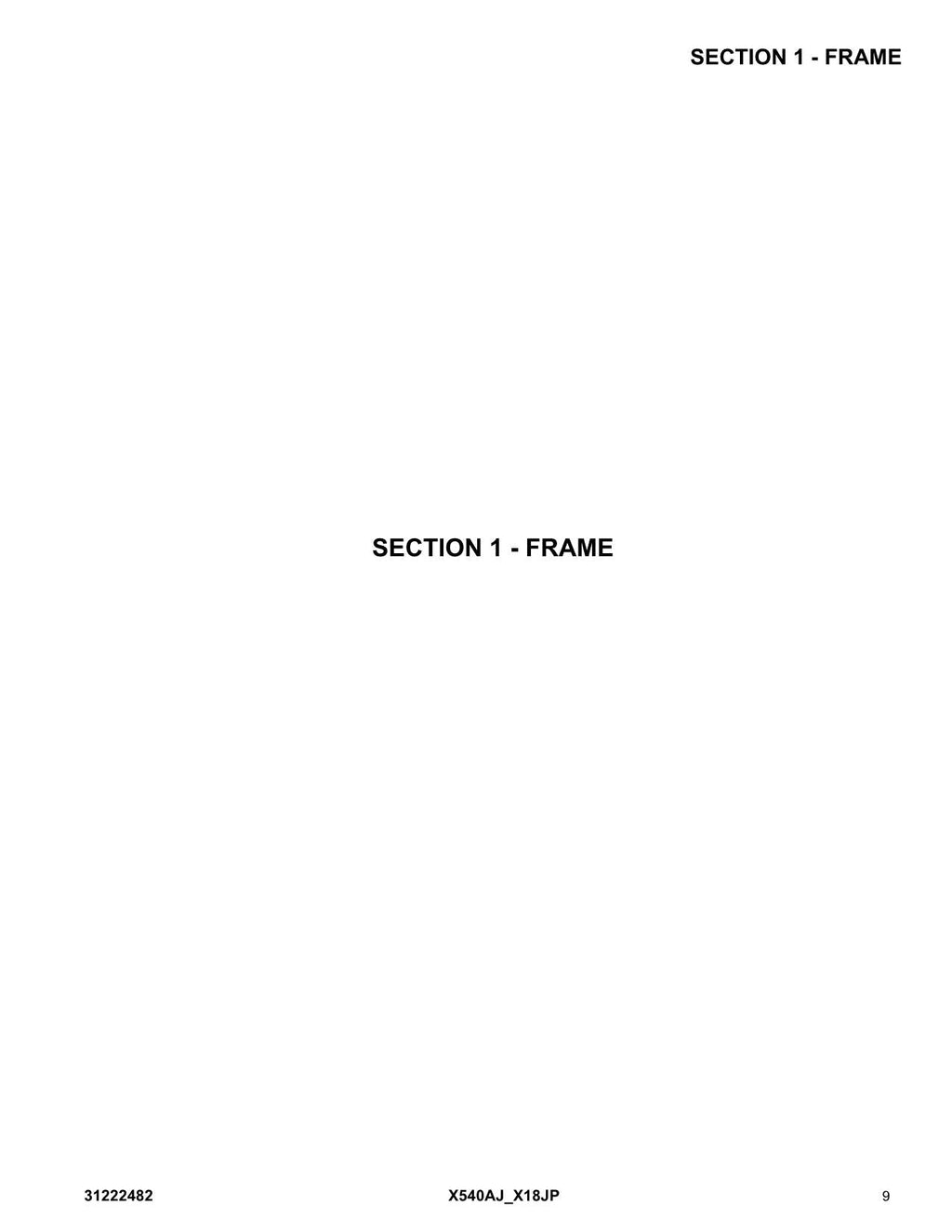 JLG X18JP X540AJ Compact Crawler Boom Parts Catalog Manual