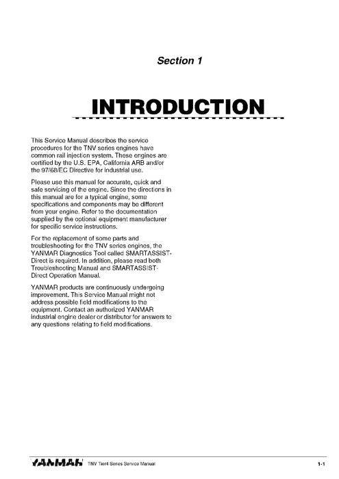 HITACHI 3TNV 4TNV ENGINE SERVICE MANUAL 0BTN4EN0026