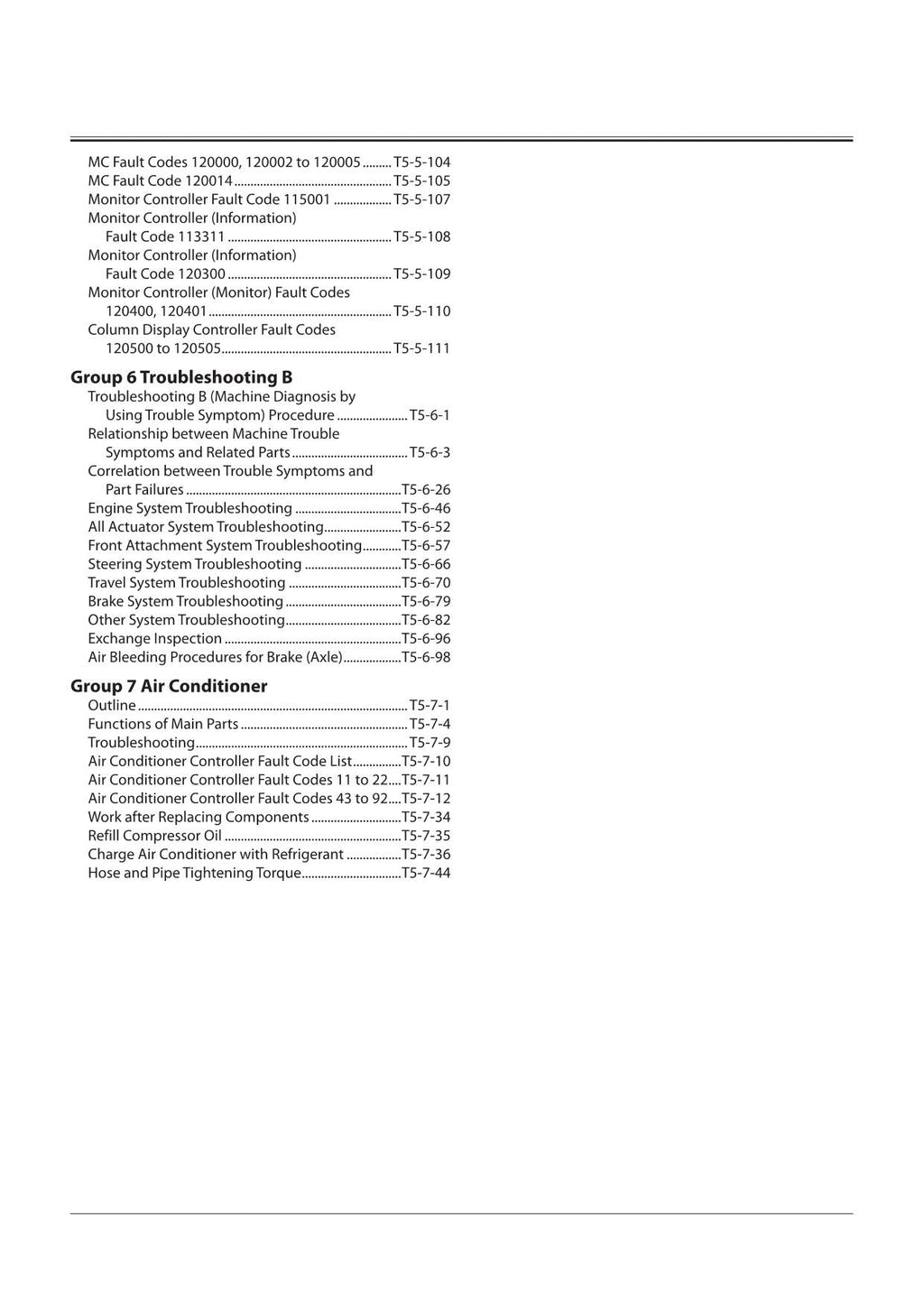 Hitachi ZW180-6 Wheel Loader Technical Manual Troubleshooting +Schematics