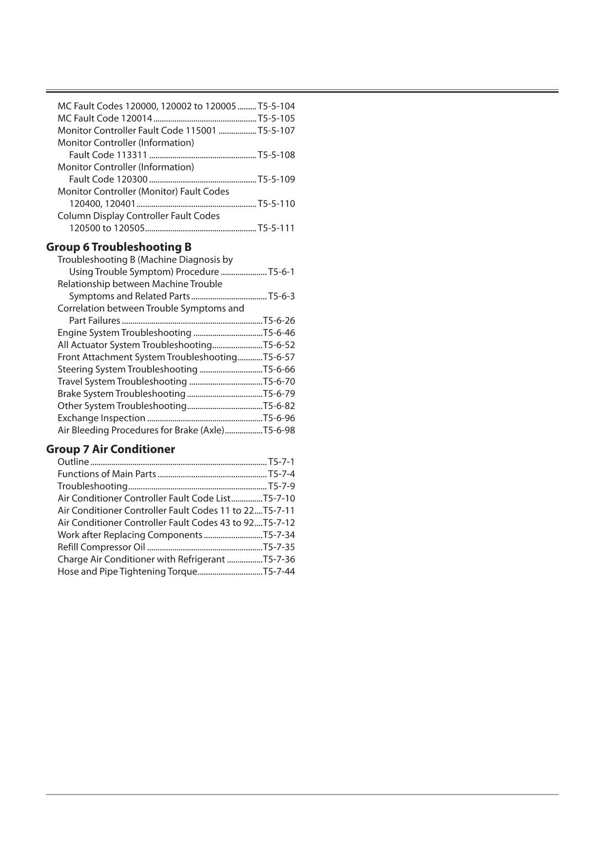 Hitachi ZW180-6 Wheel Loader Technical Manual Troubleshooting +Schematics