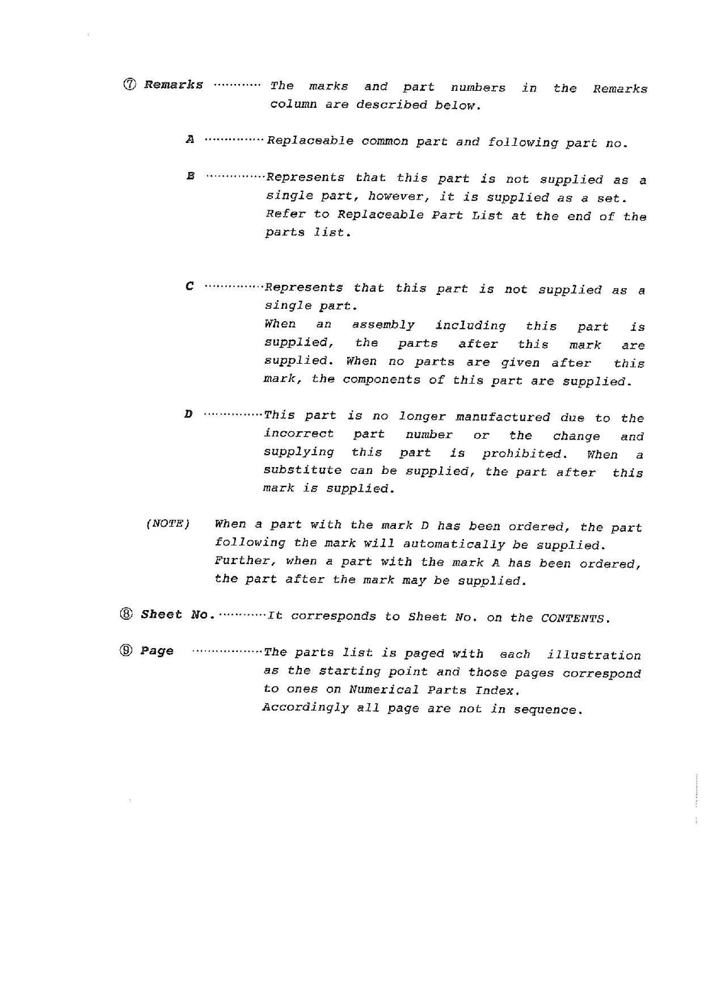 Furukawa FL310-1 Wheel Loader Parts Catalog Manual SN all