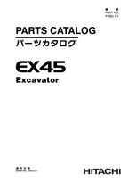 Manual del catálogo de piezas de la excavadora Hitachi EX45