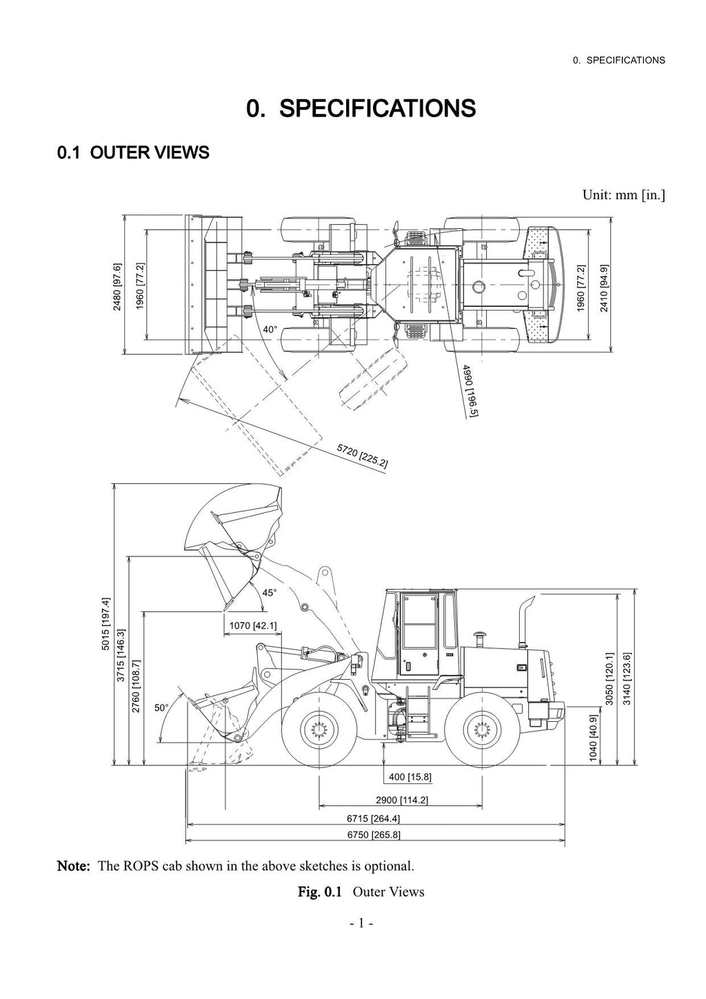Hitachi LX110-7 Wheel Loader Technical Manual
