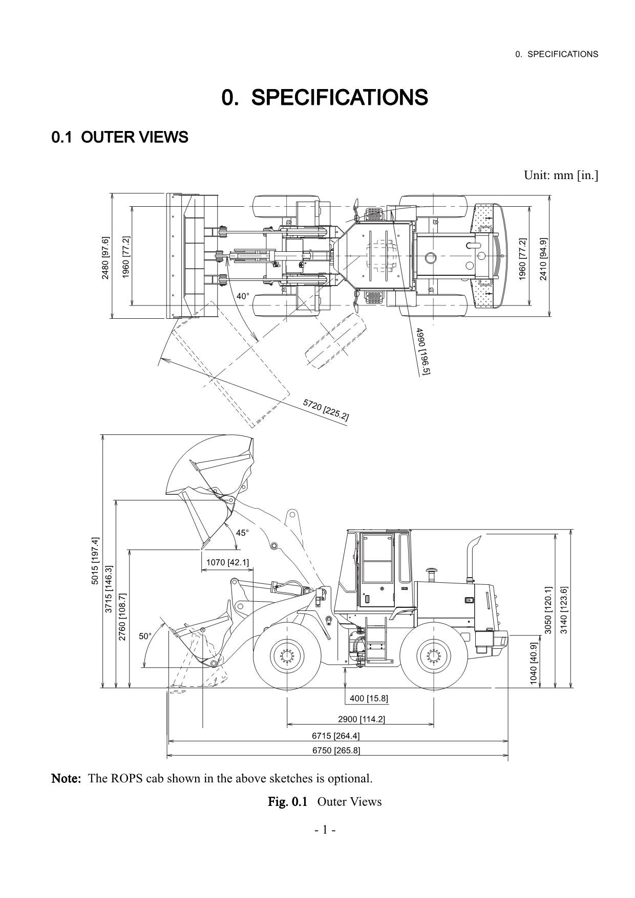 Hitachi LX110-7 Wheel Loader Technical Manual