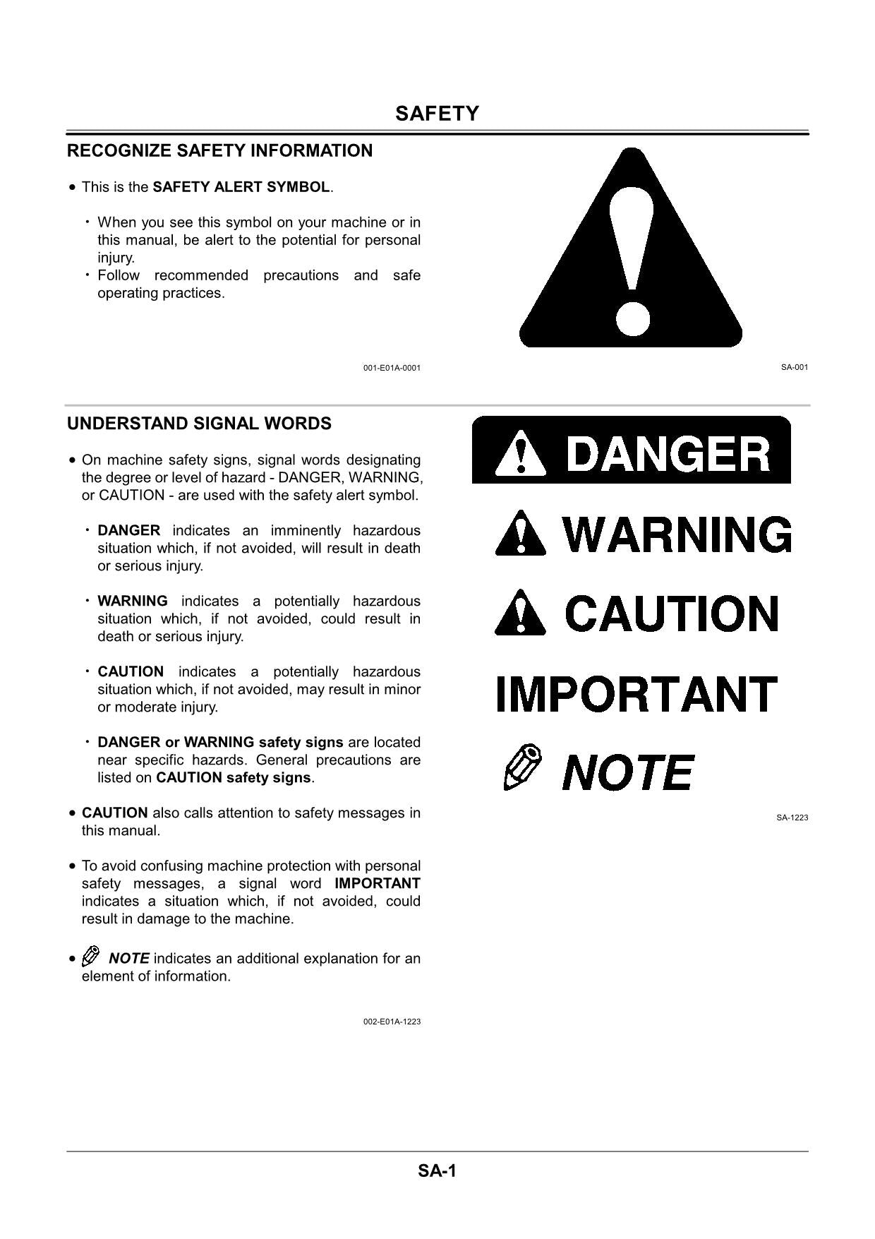 Hitachi EX55UR-3 Excavator Operational Test Troubleshooting Service manual