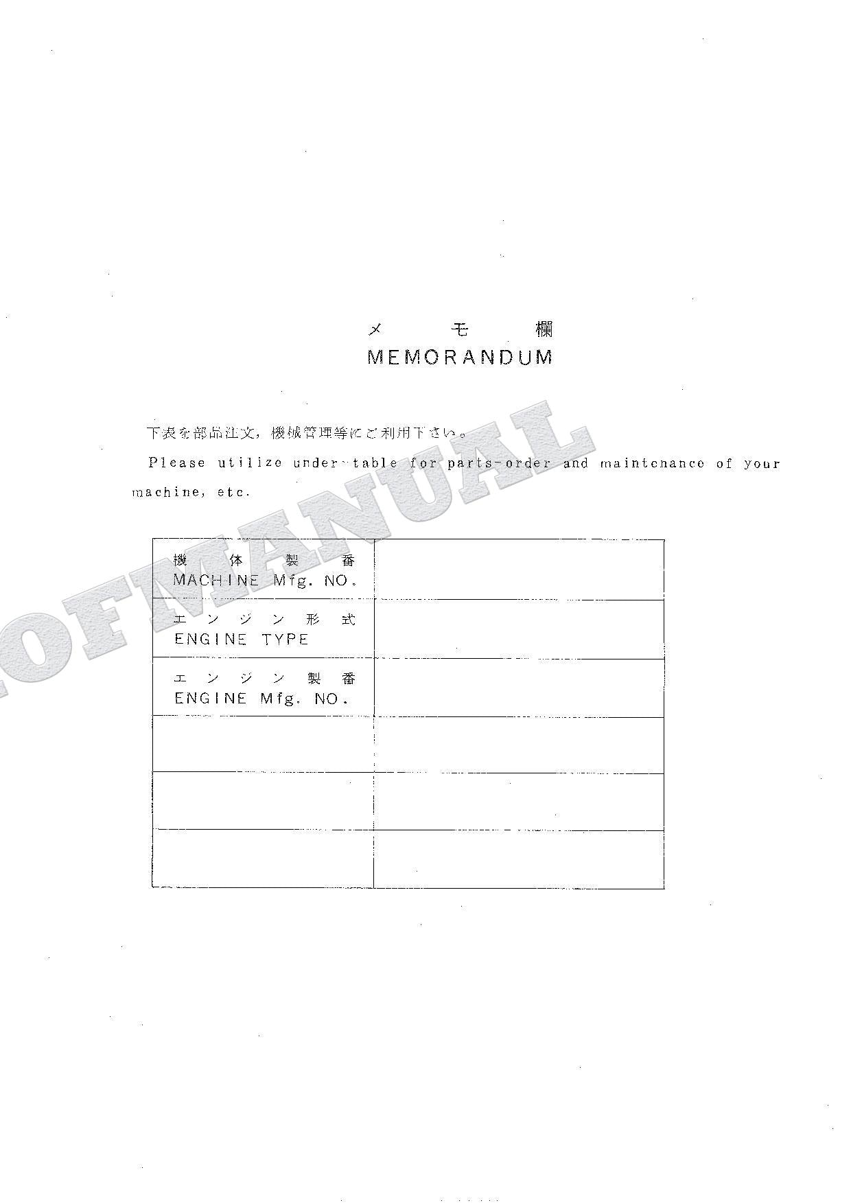 HITACHI WH04D Excavator Parts Catalog Manual P175-2-4