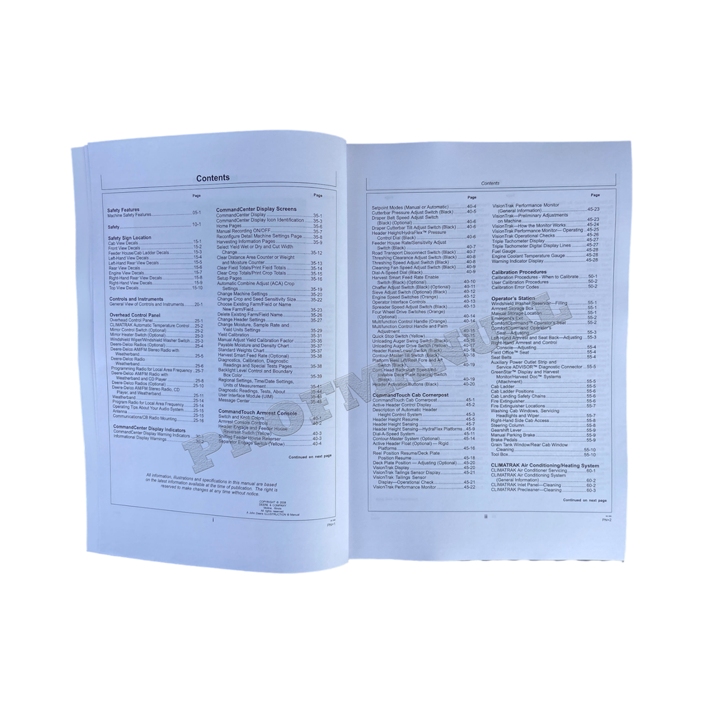 MANUAL DEL OPERADOR DE LA COSECHADORA JOHN DEERE 9570 STS + ¡BONIFICACIÓN! 
