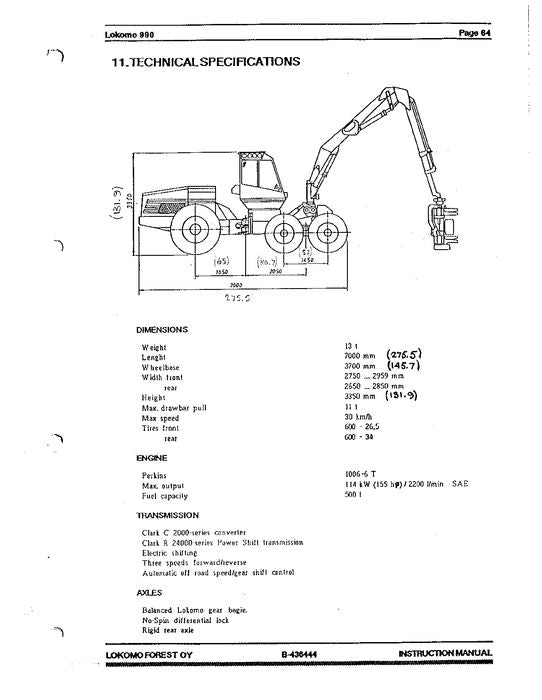 MANUAL TÉCNICO DE REPARACIÓN Y SERVICIO DE LA COSECHADORA DE RUEDAS JOHN DEERE 990 F436444