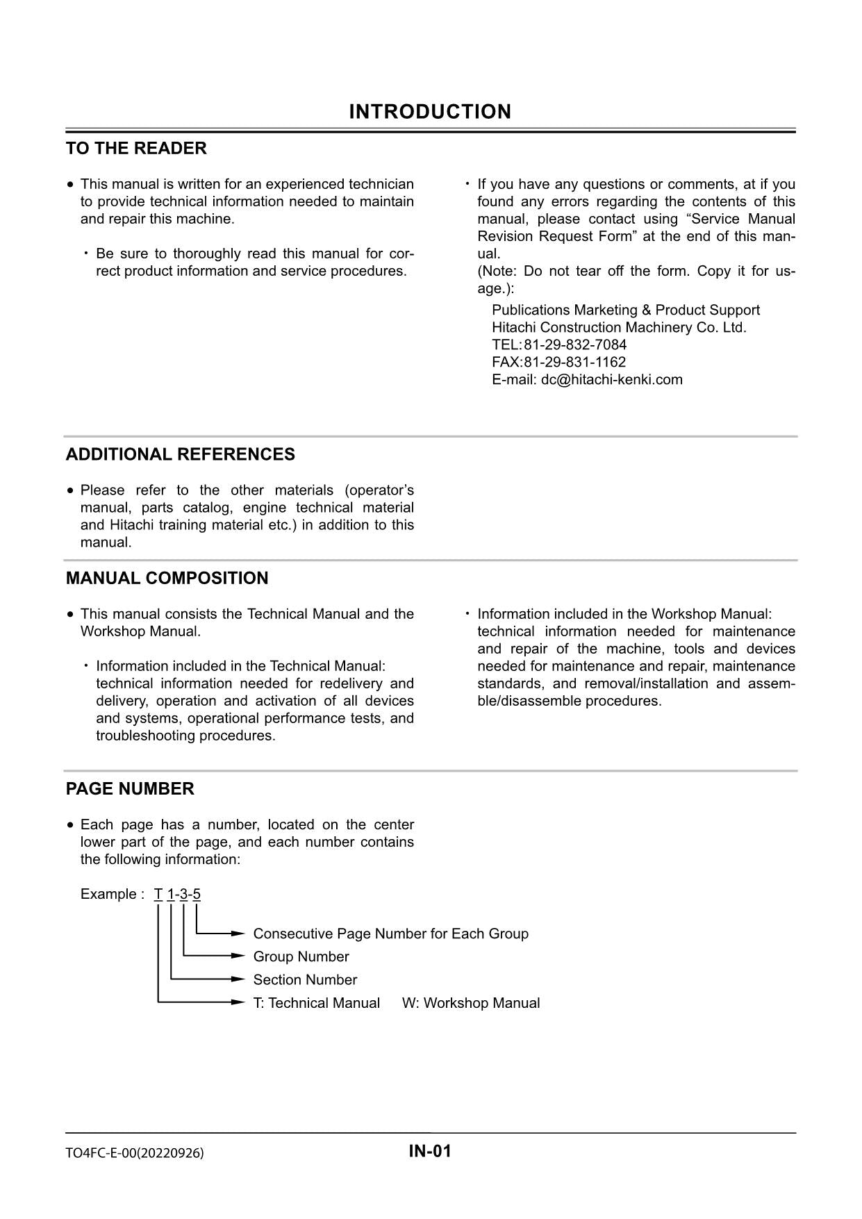 Hitachi ZW140 ZW150 Wheel Loader Technical Manual Operational Principle