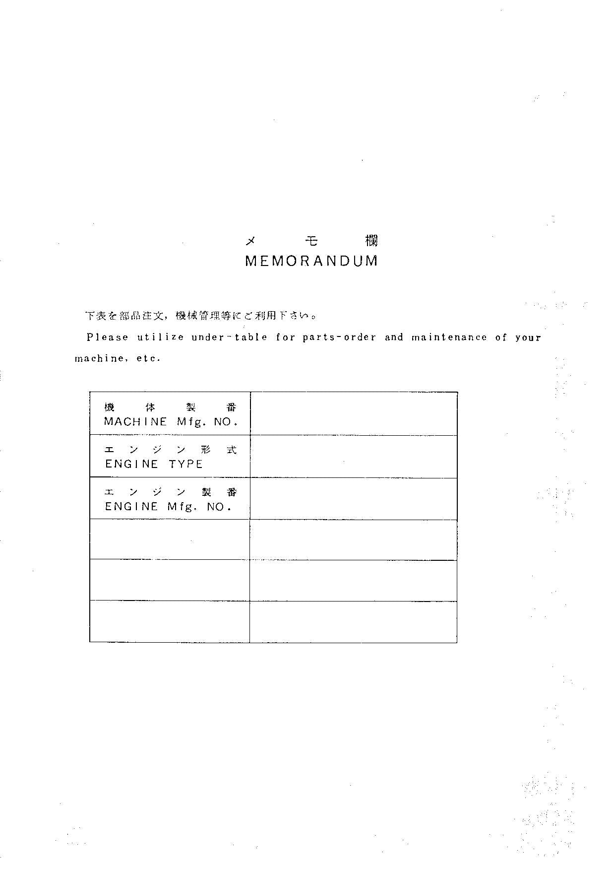 Hitachi LX50 Wheel Loader Equipment Component Parts Catalog Manual SN 00101-up