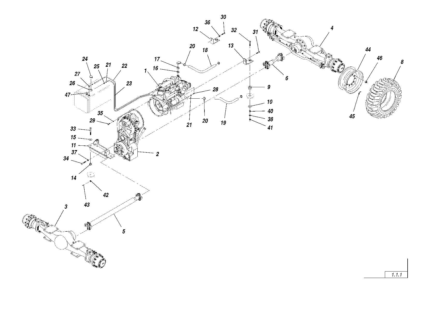 LULL 844B Telehandler Parts Catalog Manual