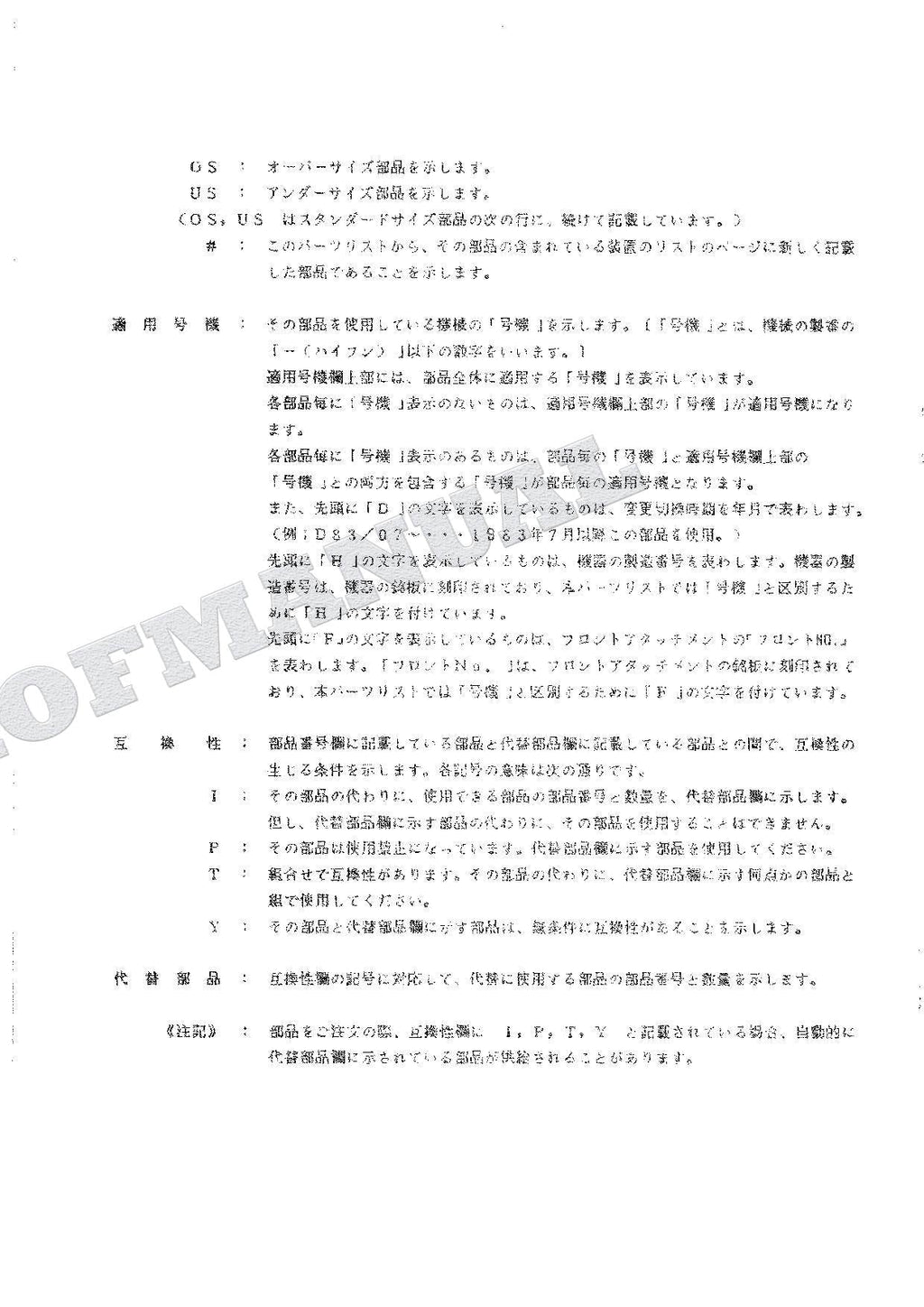 HITACHI WH04 WH051 Equip Component Excavator Parts Catalog Manual SN 174-0001-