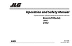 Manual del operador de mantenimiento y operación de la plataforma elevadora JLG 24RS 24RSJ
