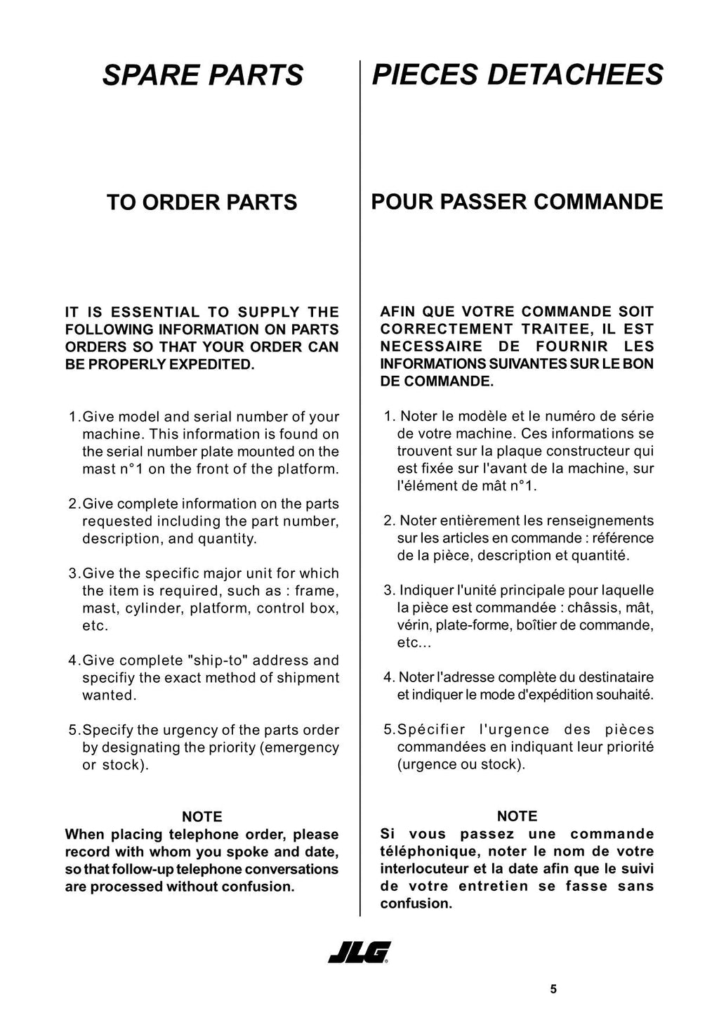 TOUCAN Duo Vertical Lift Parts Catalog Manual A130005451 A130005453-A13005567