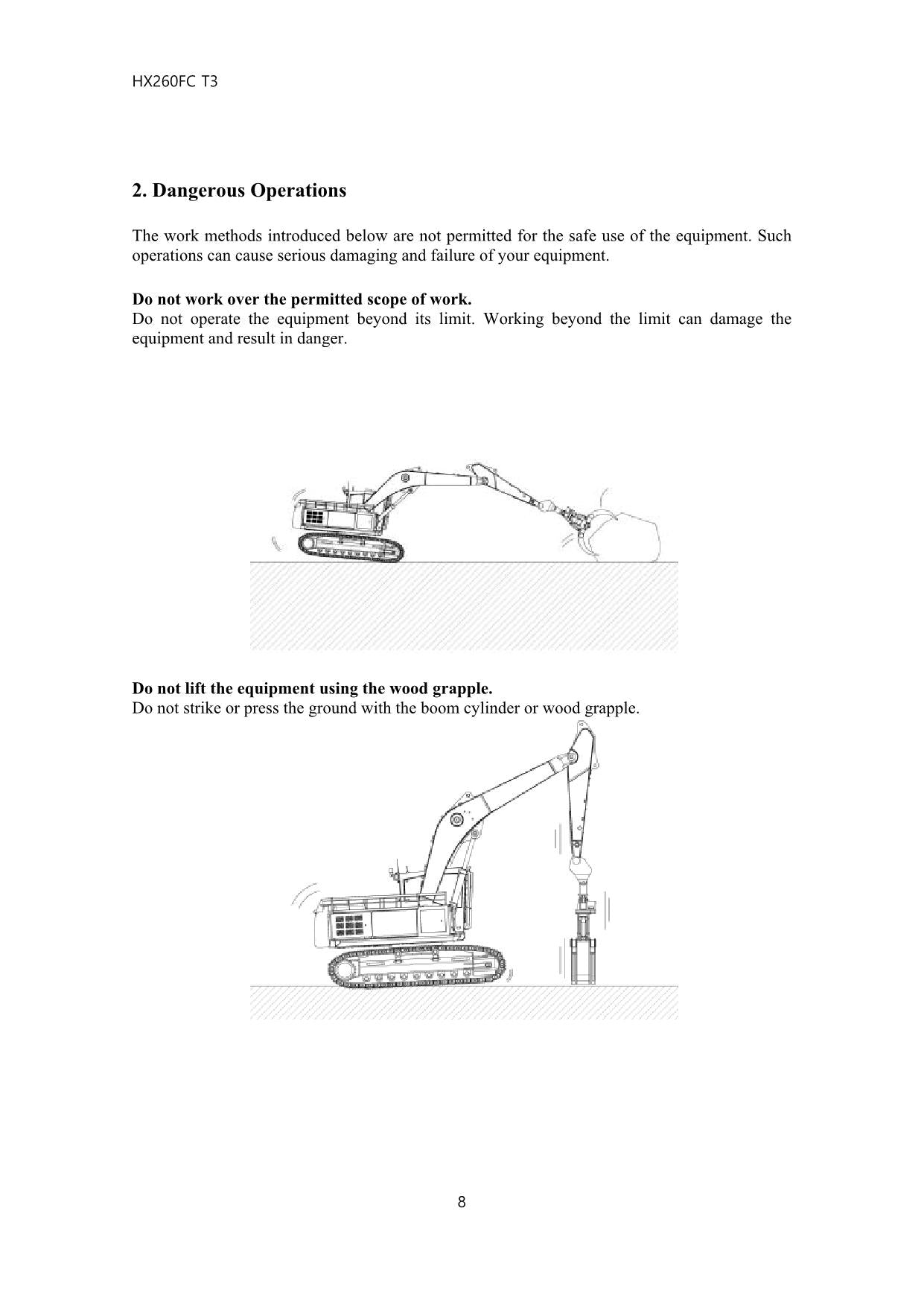 Hyundai HX260FC T3 CRAWLER EXCAVATOR Operators Maintenance Manual