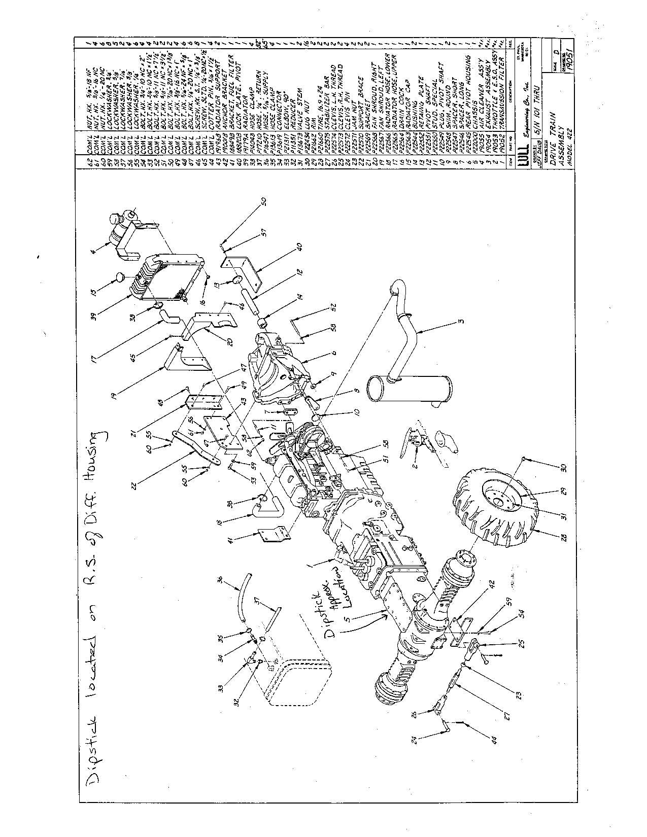 Manual del catálogo de piezas del manipulador telescópico JLG 422