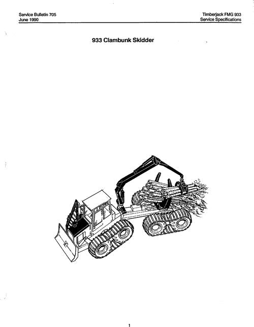MANUAL TÉCNICO DE REPARACIÓN Y SERVICIO DE CLAMBUNK JOHN DEERE 933C 933C000