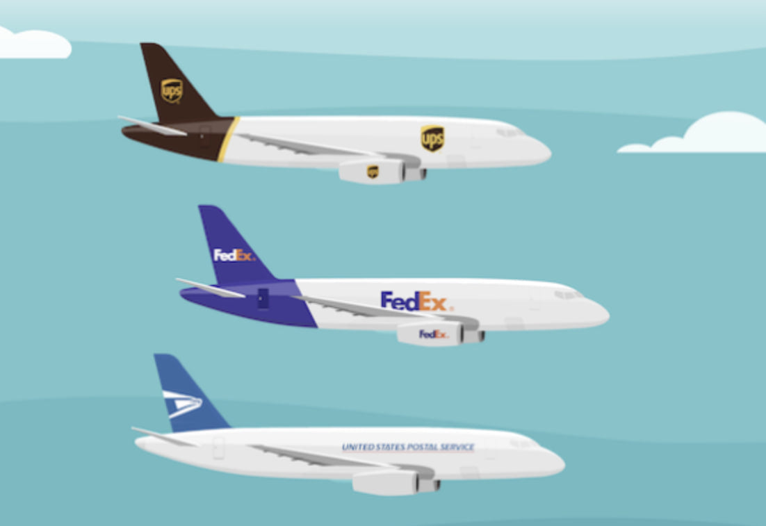 UPS DHL express delivery to the USA