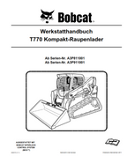 BOBCAT T770 KOMPAKT RAUPENLADER REPARATURHANDBUCH WERKSTATTHANDBUCH