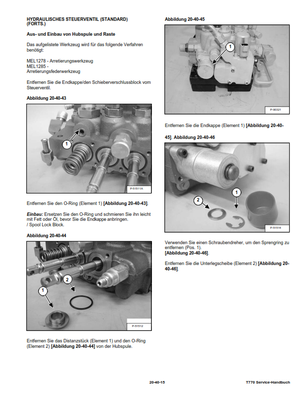BOBCAT T770 KOMPAKT RAUPENLADER REPARATURHANDBUCH WERKSTATTHANDBUCH