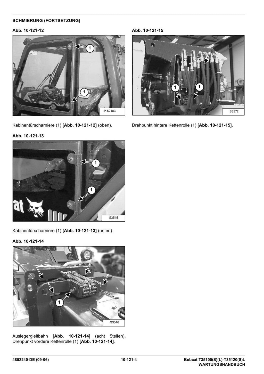 BOBCAT T35100 T35100L T35100SL T35120L T35120SL TELESCOPLADER WERKSTATTHANDBUCH